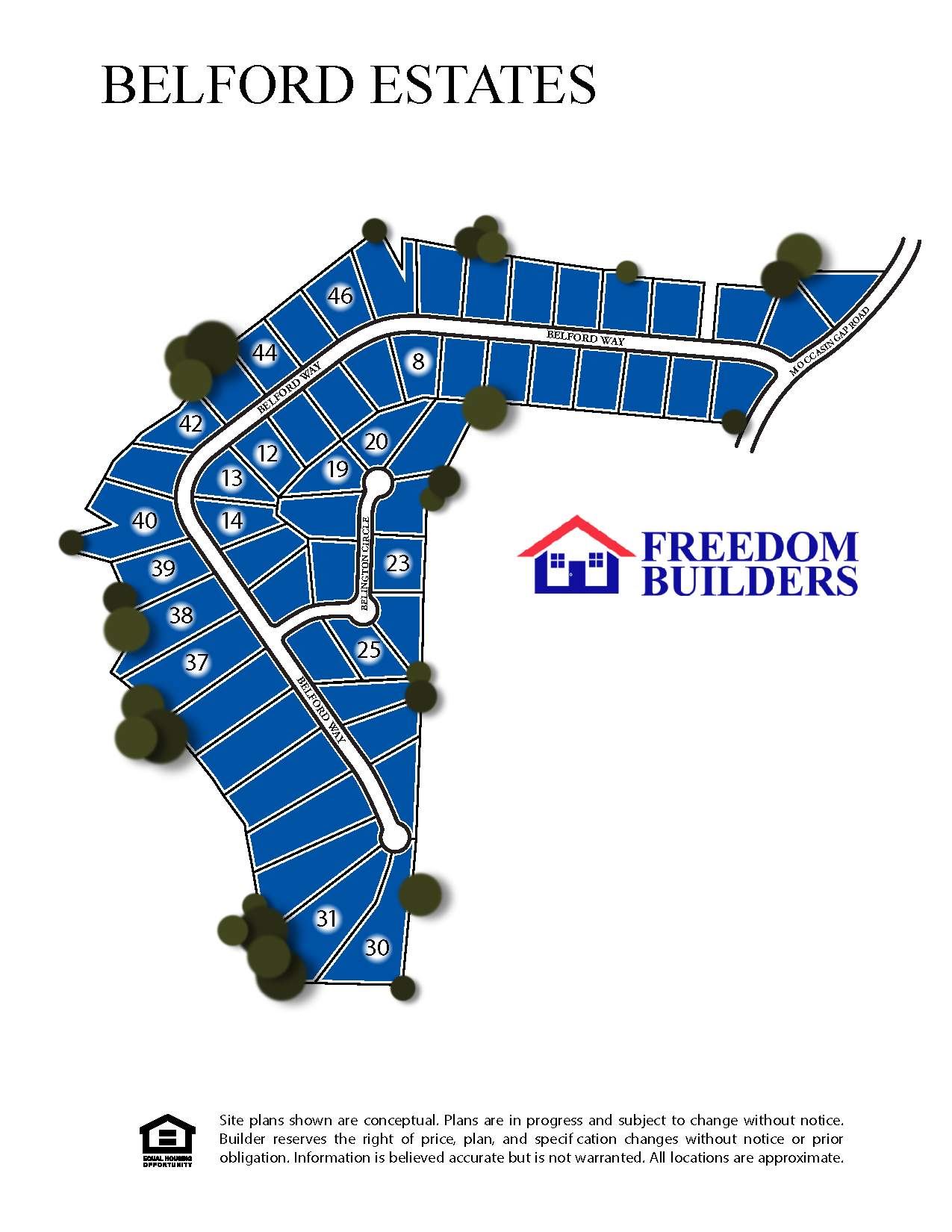 Belford Estates Freedom Builder Homes