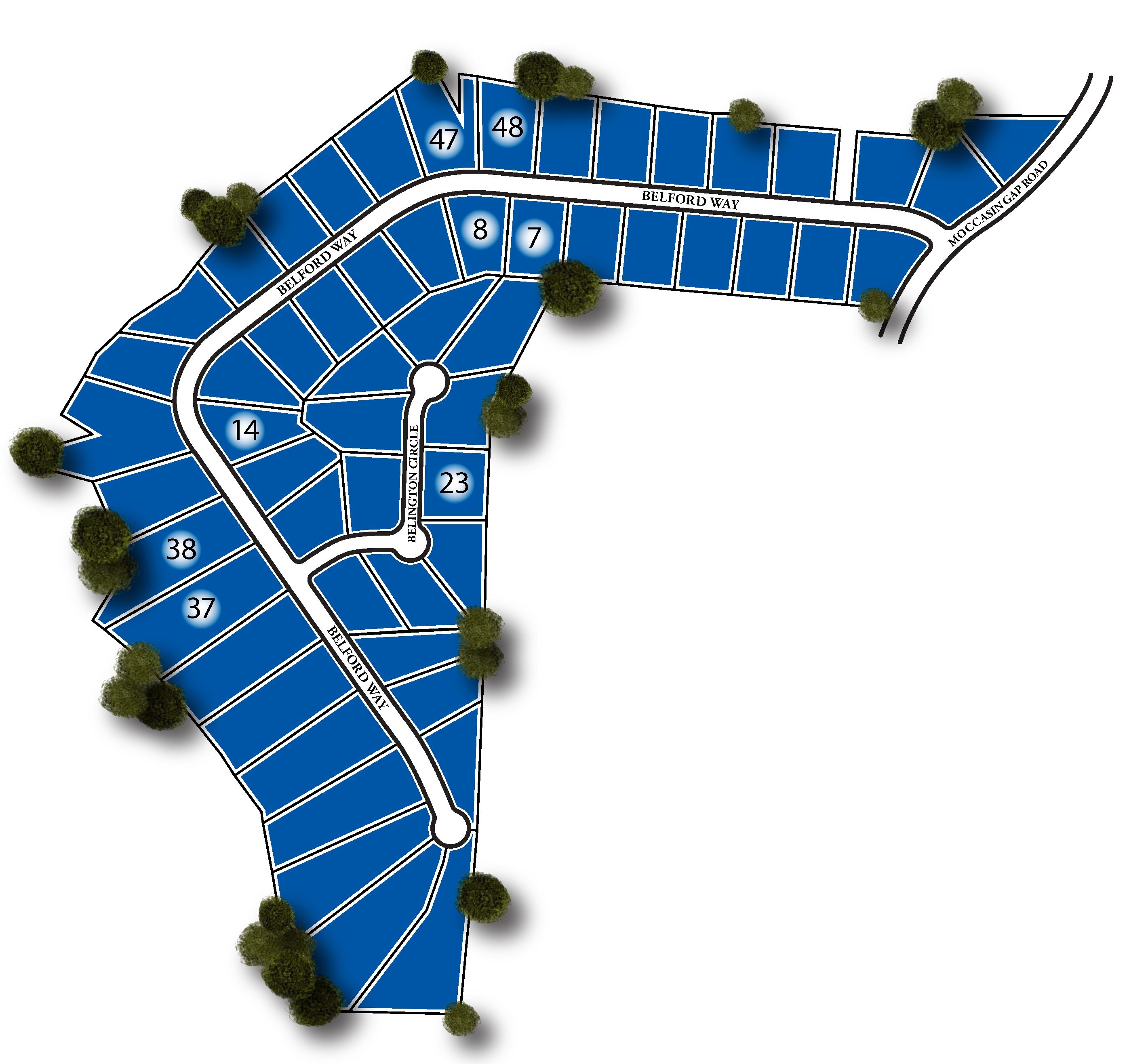 Belford Estates Site Map