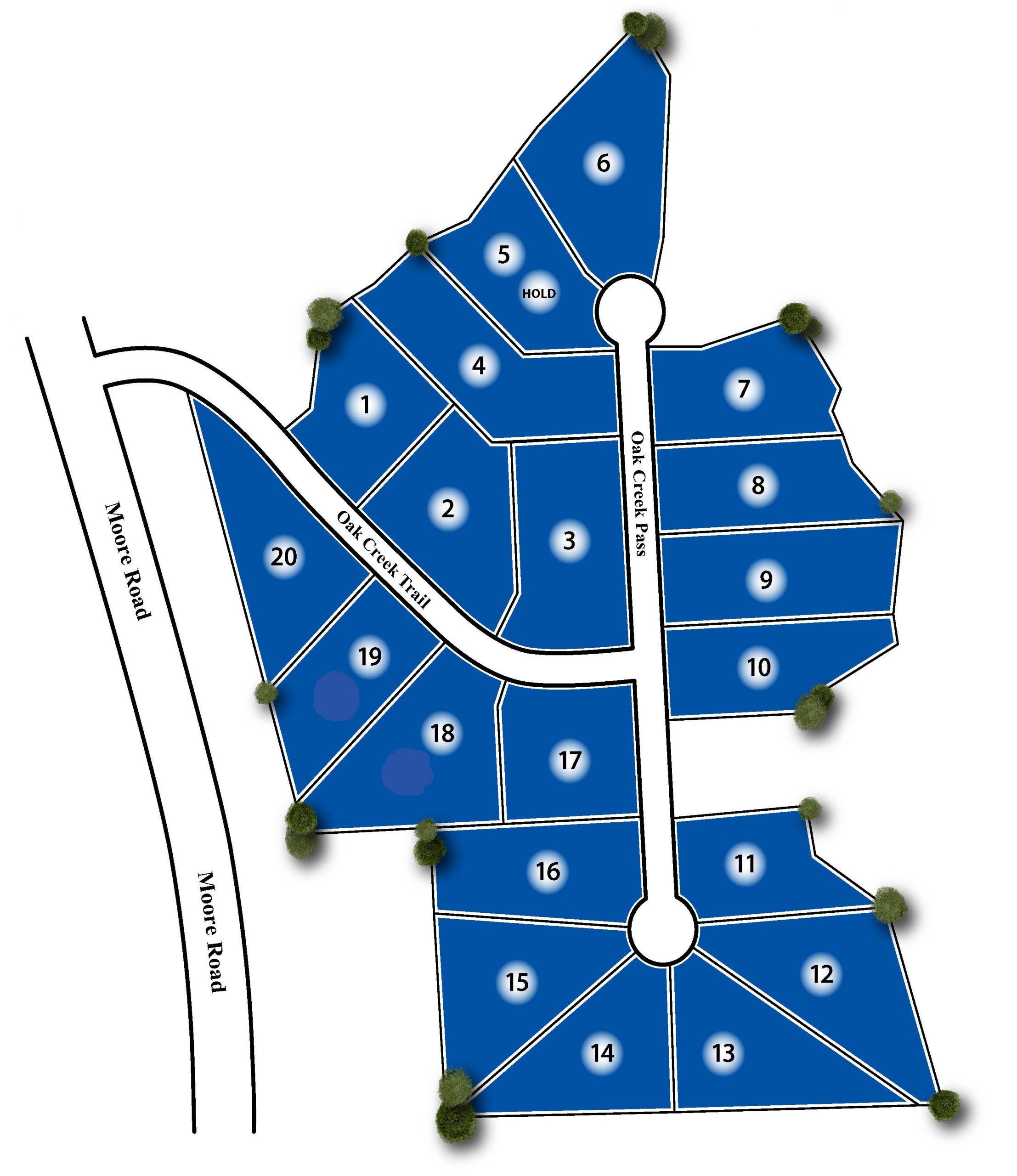 Oak Creek Trail Site Map