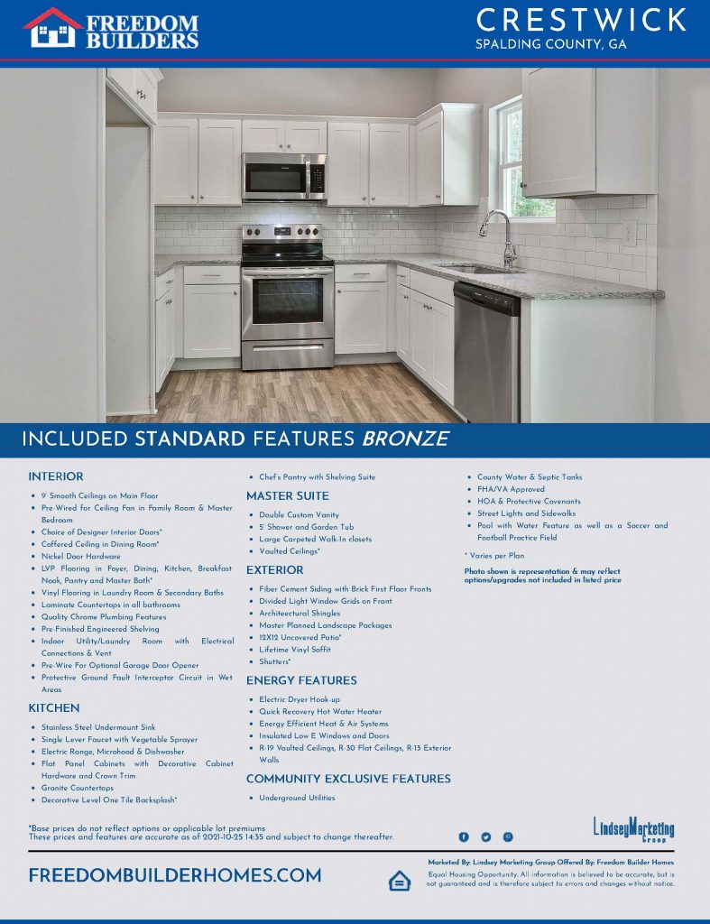 Crestwick Freedom Builder Homes