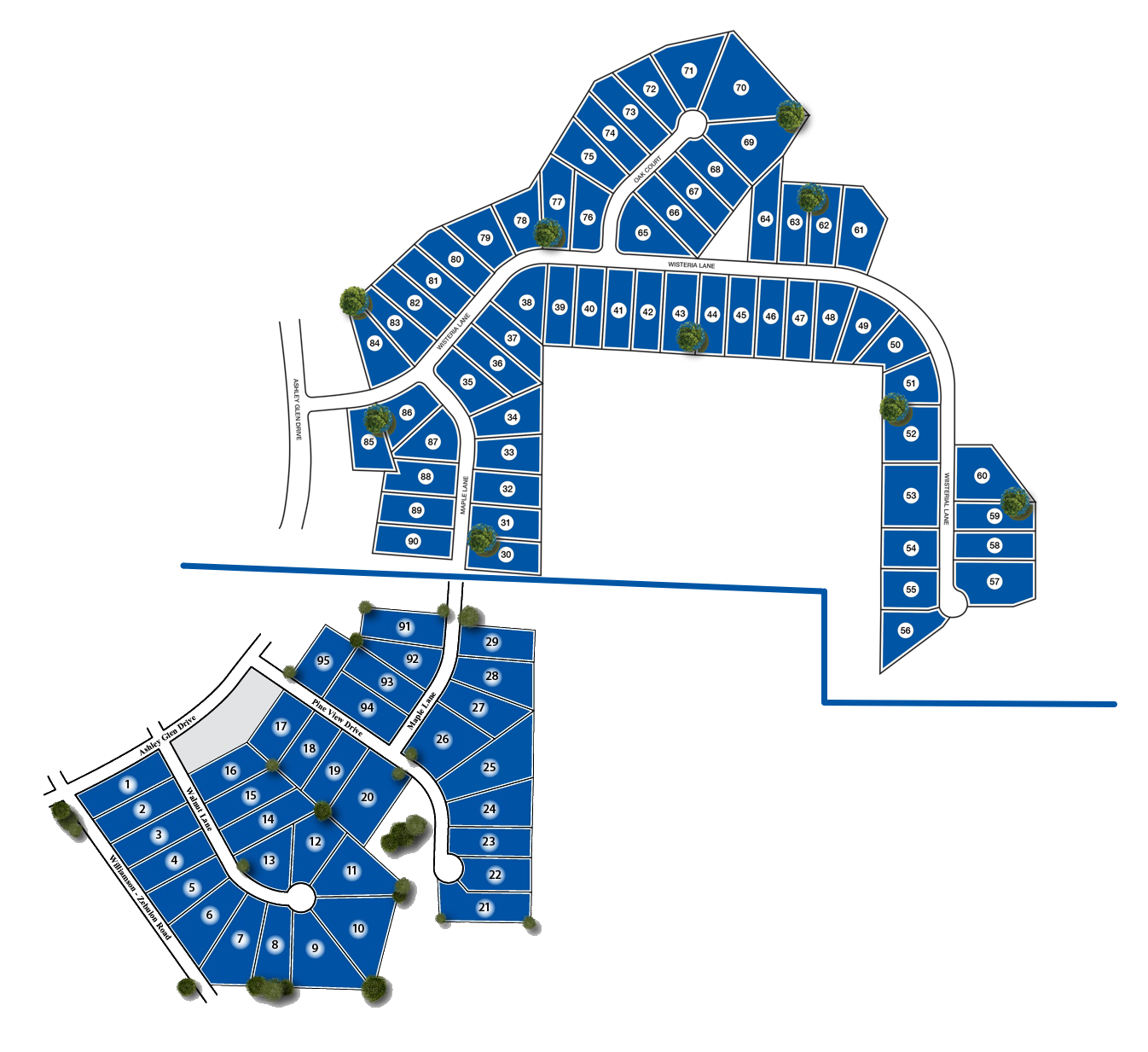 Ashley Glen Site Map