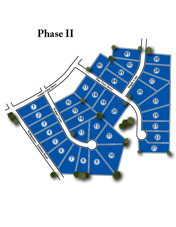 Ashley Glen Site Map