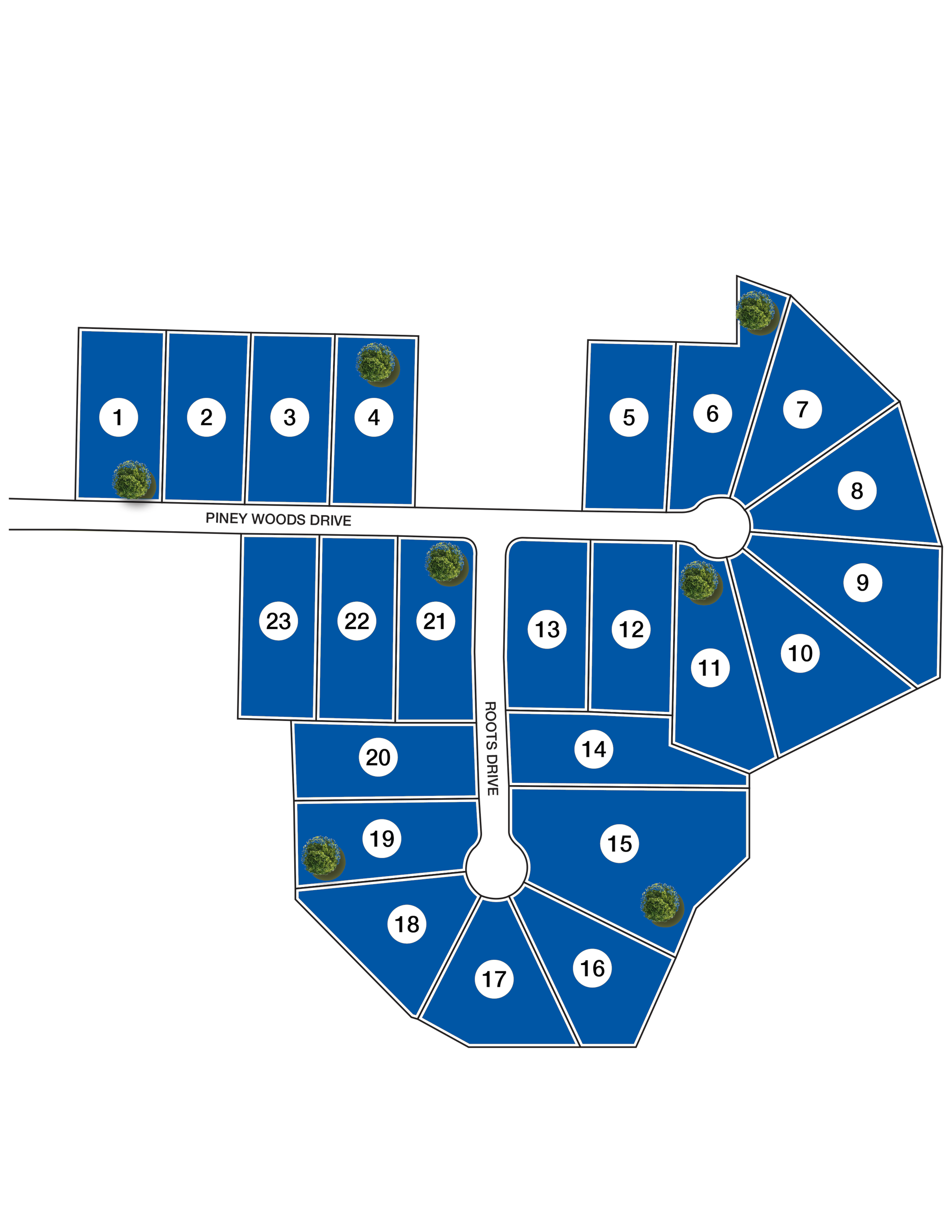 Piney Woods Site Map